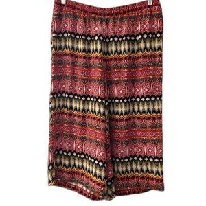 Boho Cato Plus Size 18-20w Wide Leg Culottes Cropped Pants Like New